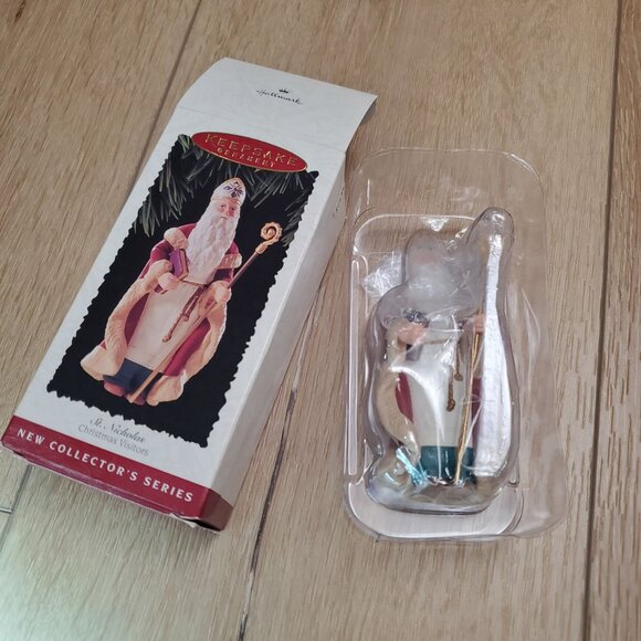 1995 Hallmark Keepsake Ornament St Nicholas Collect Series #1 Christmas Visitors - Picture 3 of 13